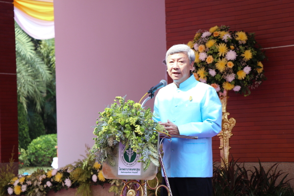 โรงพยาบาลนครปฐม จัดพิธีเปิดอาคารหลังใหม่ อาคารหลวงพ่อพระร่วงโรจนฤทธิ์