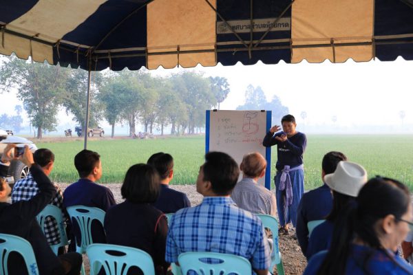 อธิบดี พช. นำทีมเอามื้อเนรมิตปรับพื้นที่ตาม “โคก หนอง นา โมเดล”