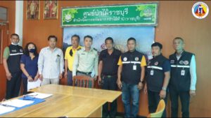 ศูนย์ตอบโต้ภัยพิบัติจังหวัดราชบุรี เดินเรื่องติดตามการสร้างถนนเข้าหมู่บ้าน ที่ล่าช้ามานาน