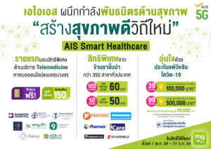 AIS 5G เชื่อมต่อ ช่วยเหลือ เพื่อลูกค้าอุ่นใจช่วงโควิด ผนึกกำลังพาร์ทเนอร์ด้านสุขภาพ